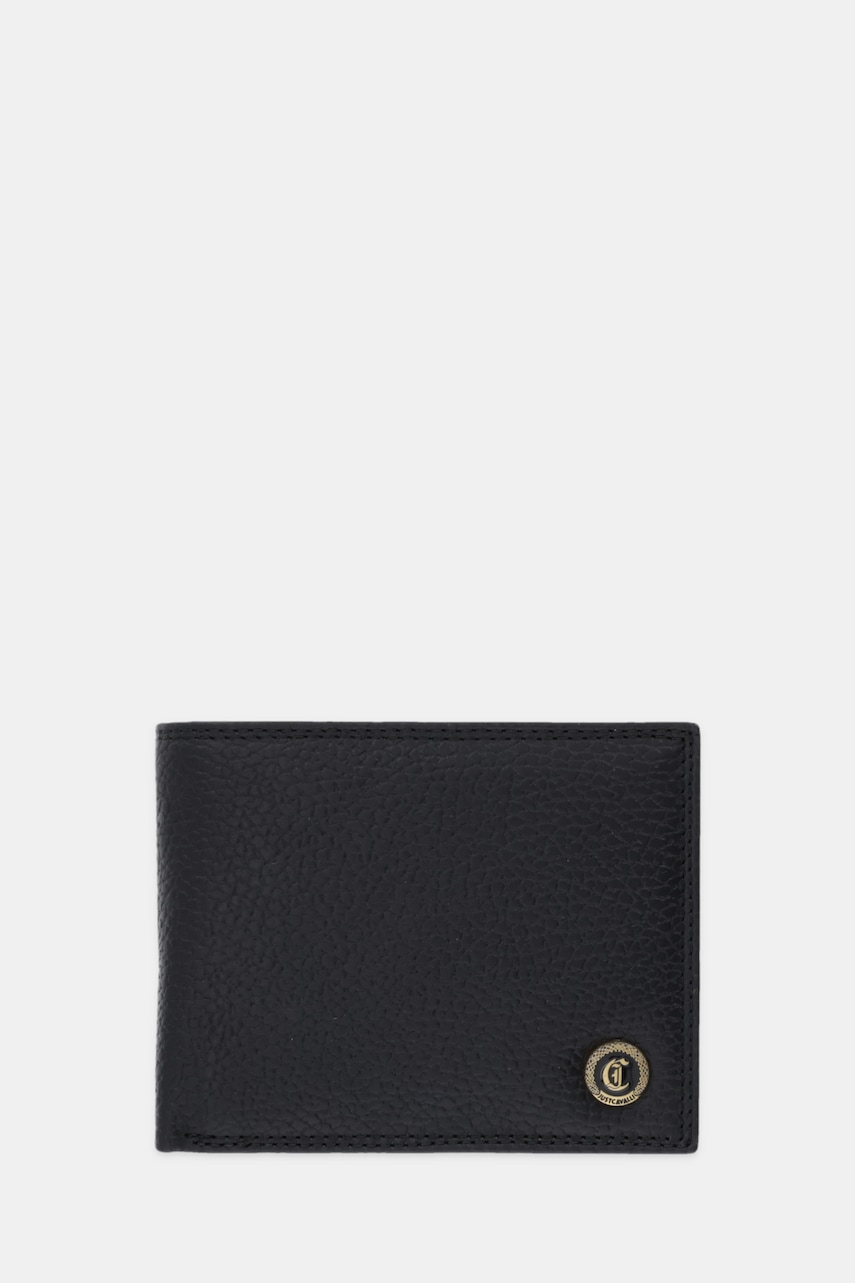 Just Cavalli portofel de piele culoarea negru, 79QA5PW3 ZP114