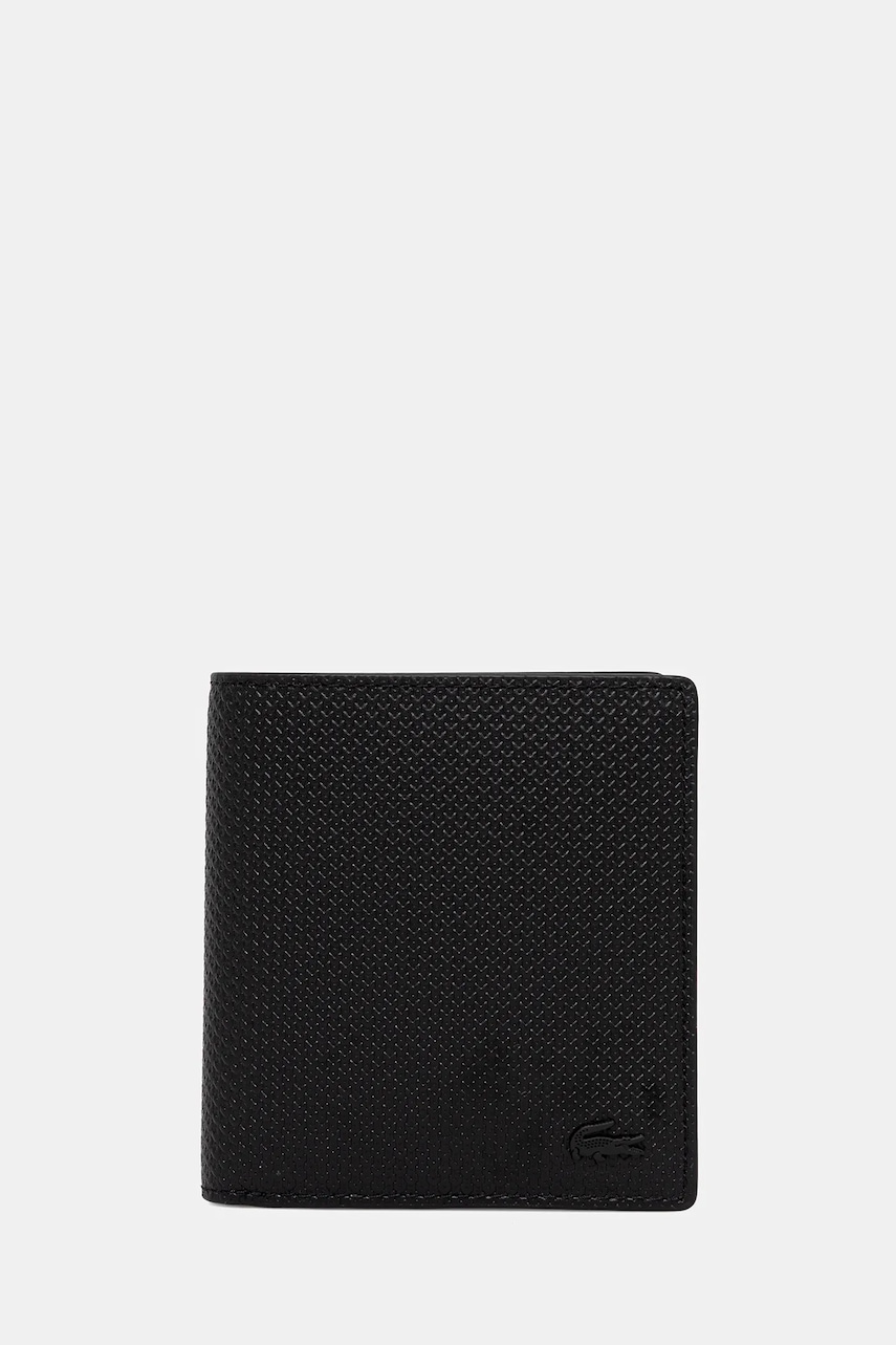 Lacoste portofel de piele culoarea negru, NH4568CE