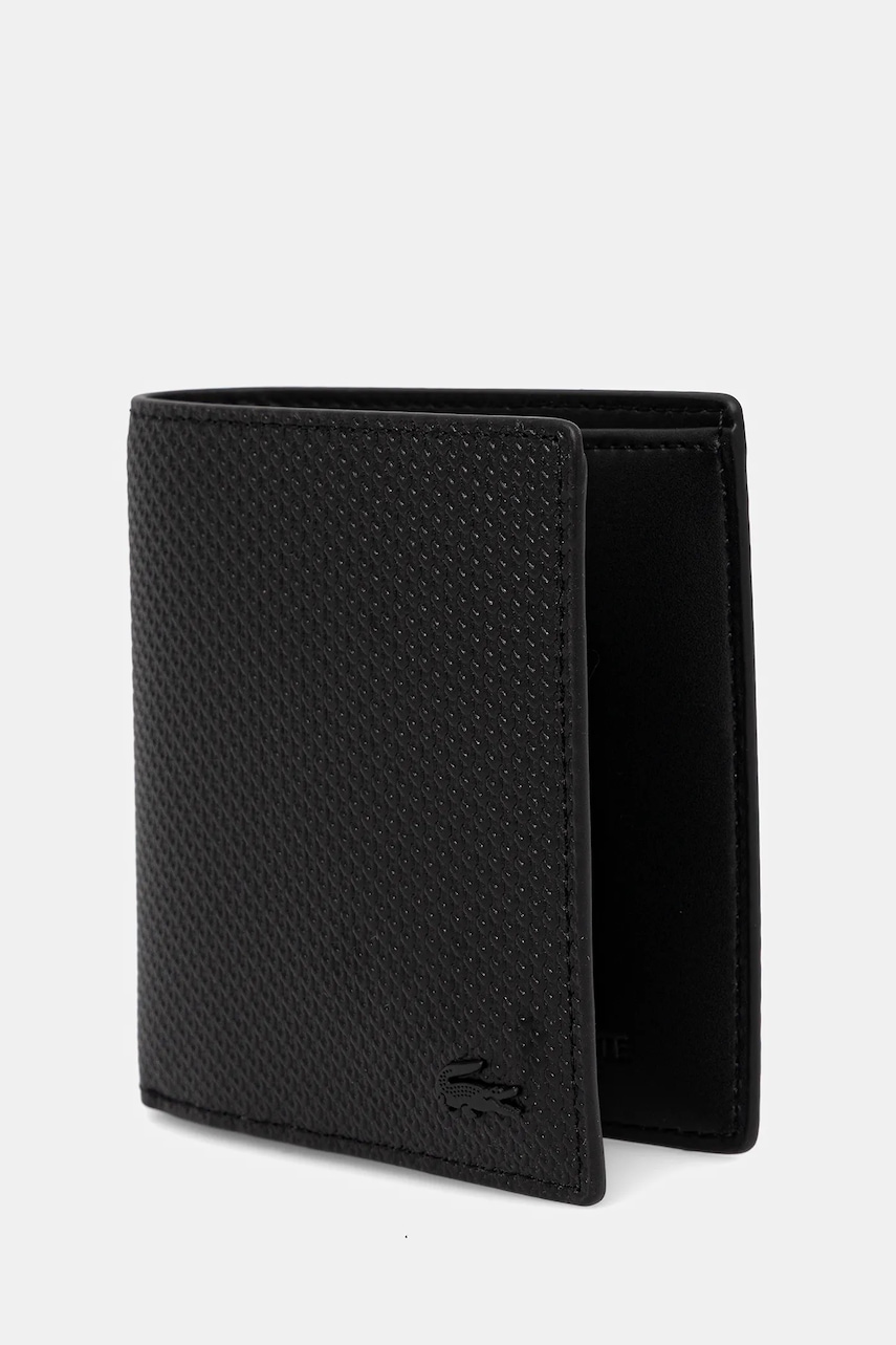 Кожаный кошелек Lacoste цвет чёрный NH4568CE Кожаный кошелек Lacoste цвет чёрный NH4568CE