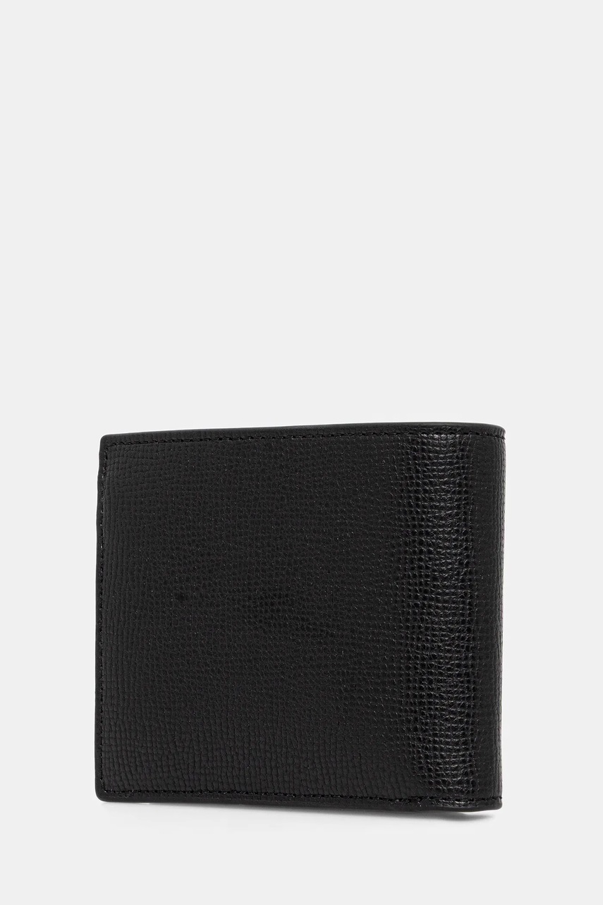 Кожаный кошелек Lacoste GIFTBOX цвет чёрный NH5054OI