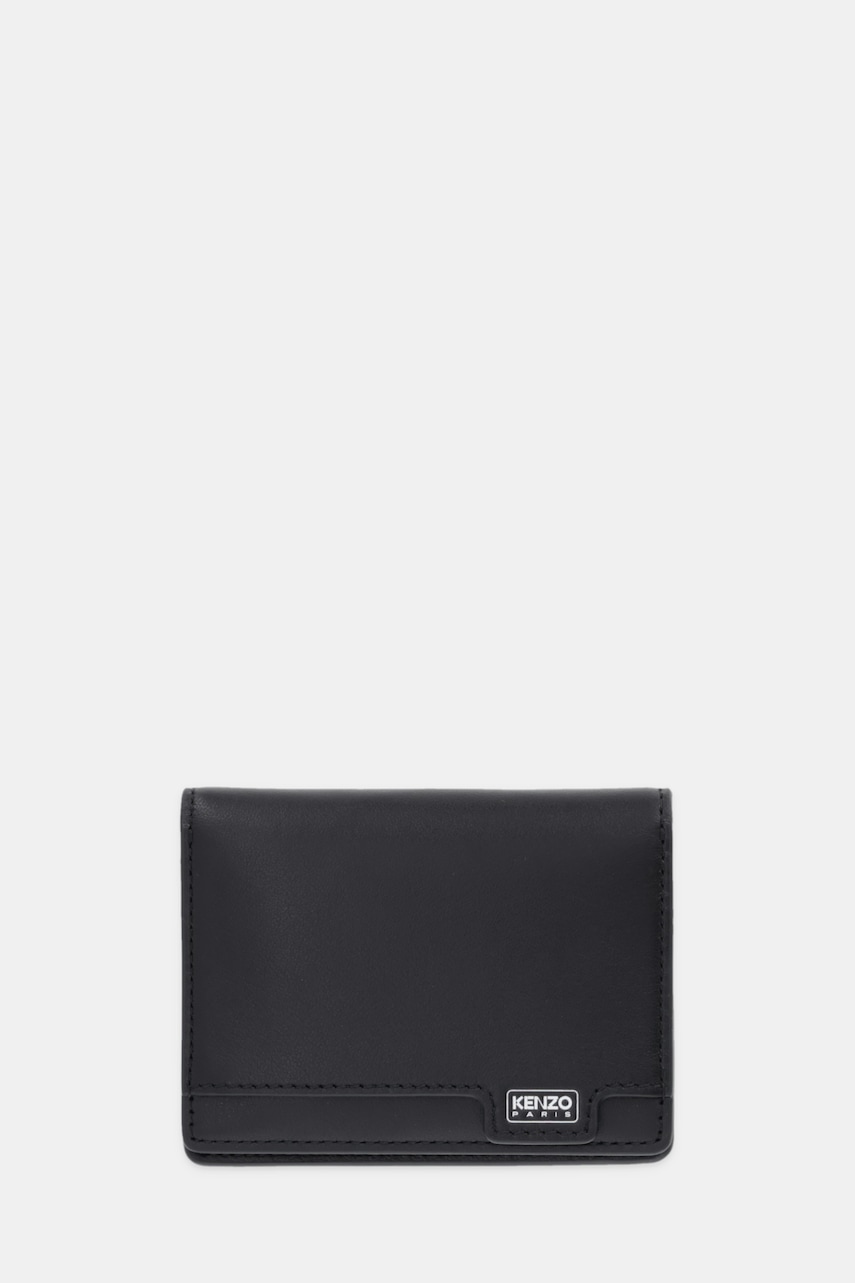 Kenzo carcasă din piele culoarea negru, FF68PM801L40