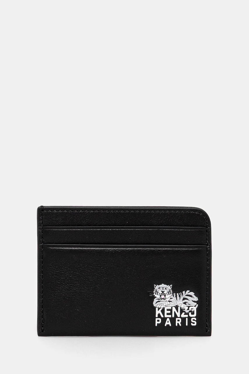 Kenzo carcasa din piele culoarea negru, FF65PM600L46