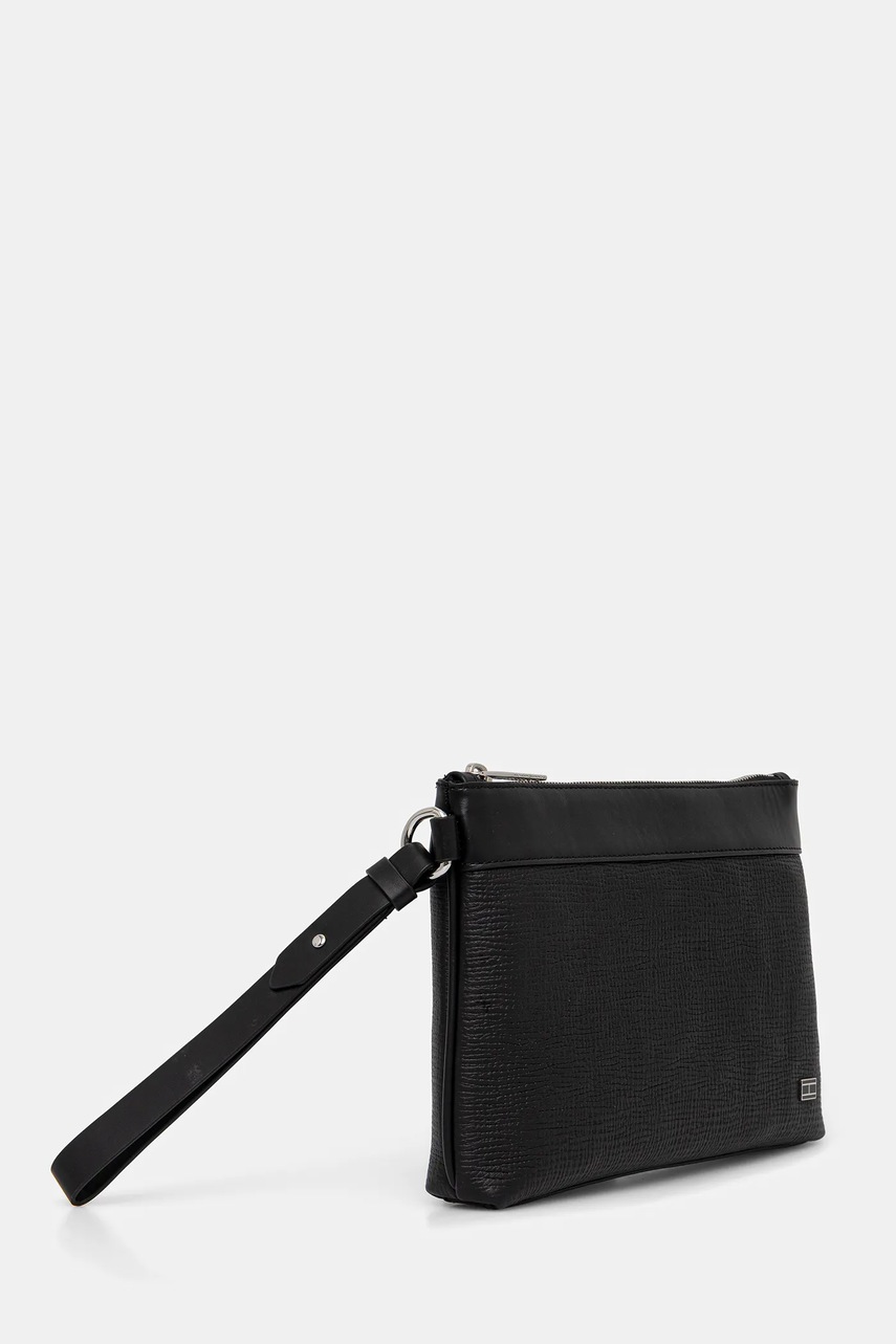 Кожаная косметичка Tommy Hilfiger цвет чёрный AM0AM13792