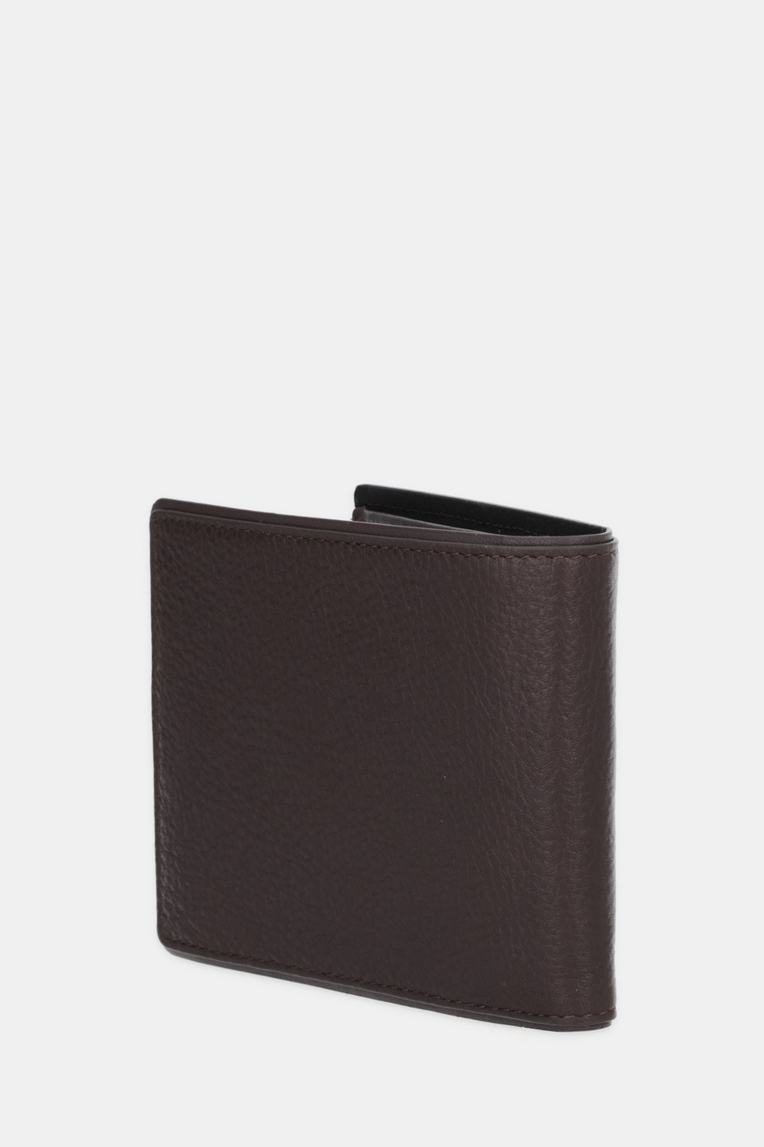 Кожаный кошелек Tommy Hilfiger цвет коричневый AM0AM13740