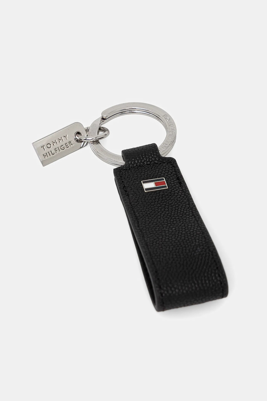 Кожаный кошелек и брелок Tommy Hilfiger цвет чёрный AM0AM13604 Кожаный кошелек и брелок Tommy Hilfiger цвет чёрный AM0AM13604