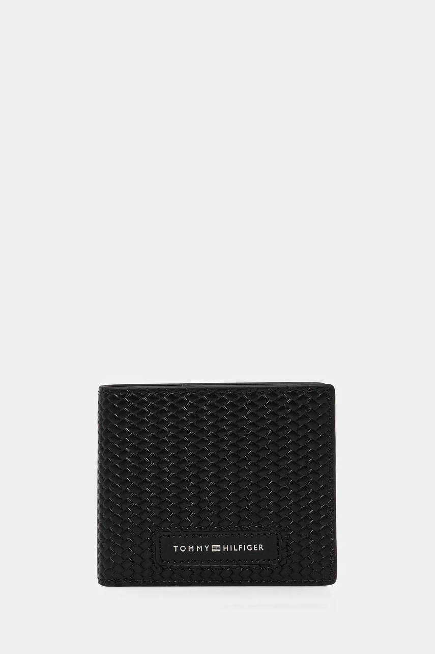 Кожаные кошелёк и чехол для карт Tommy Hilfiger цвет чёрный AM0AM13605