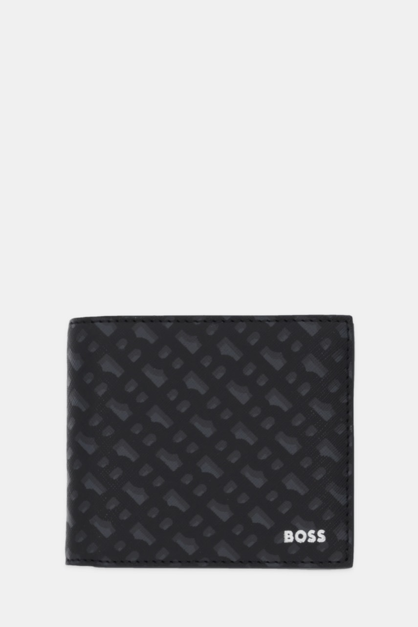 BOSS portofel de piele culoarea negru, 50552830