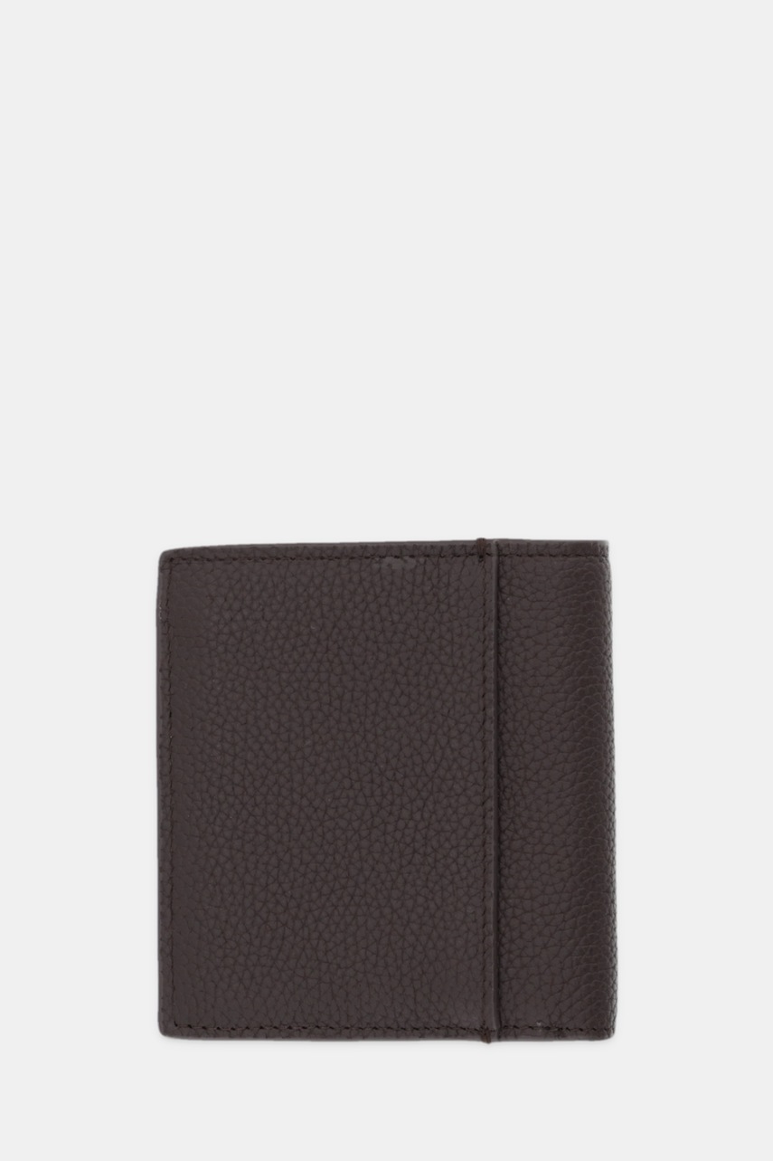 Кожаный кошелек Calvin Klein цвет коричневый LV04D1064G