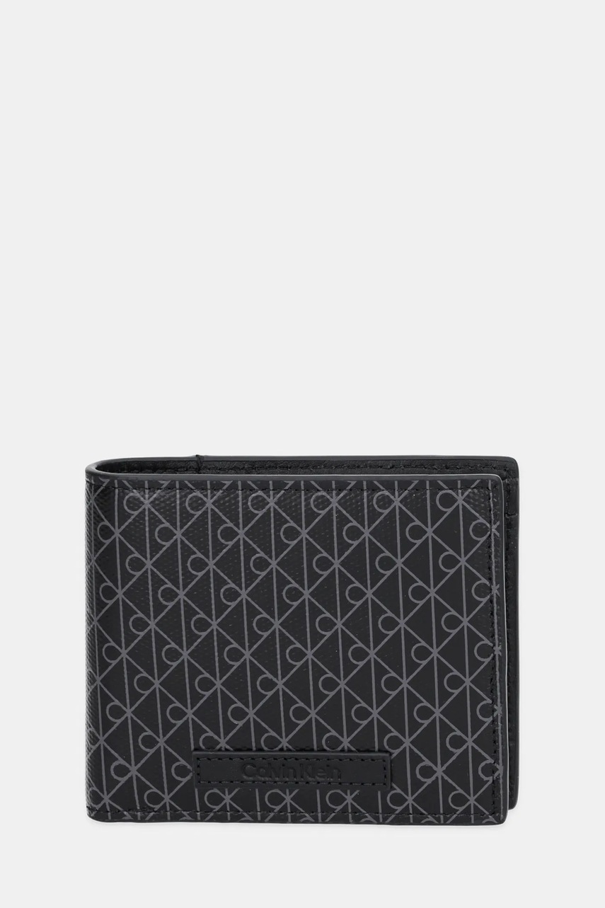 Levně Peněženka Calvin Klein pánská, černá barva, LV04D1085G