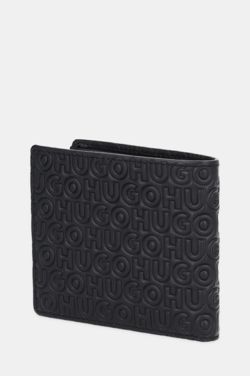 Кожаный кошелек HUGO цвет чёрный 50552780