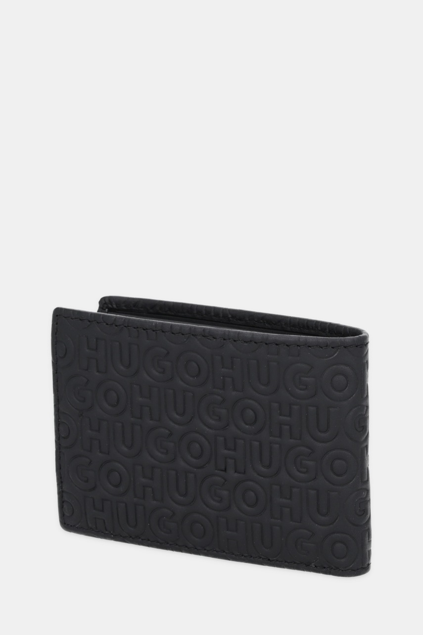 Кожаный кошелек HUGO цвет чёрный 50552783