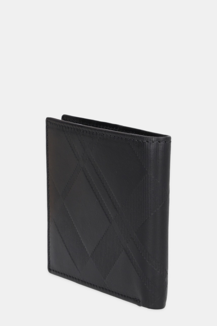 Кожаный кошелек Barbour цвет чёрный MLG0077