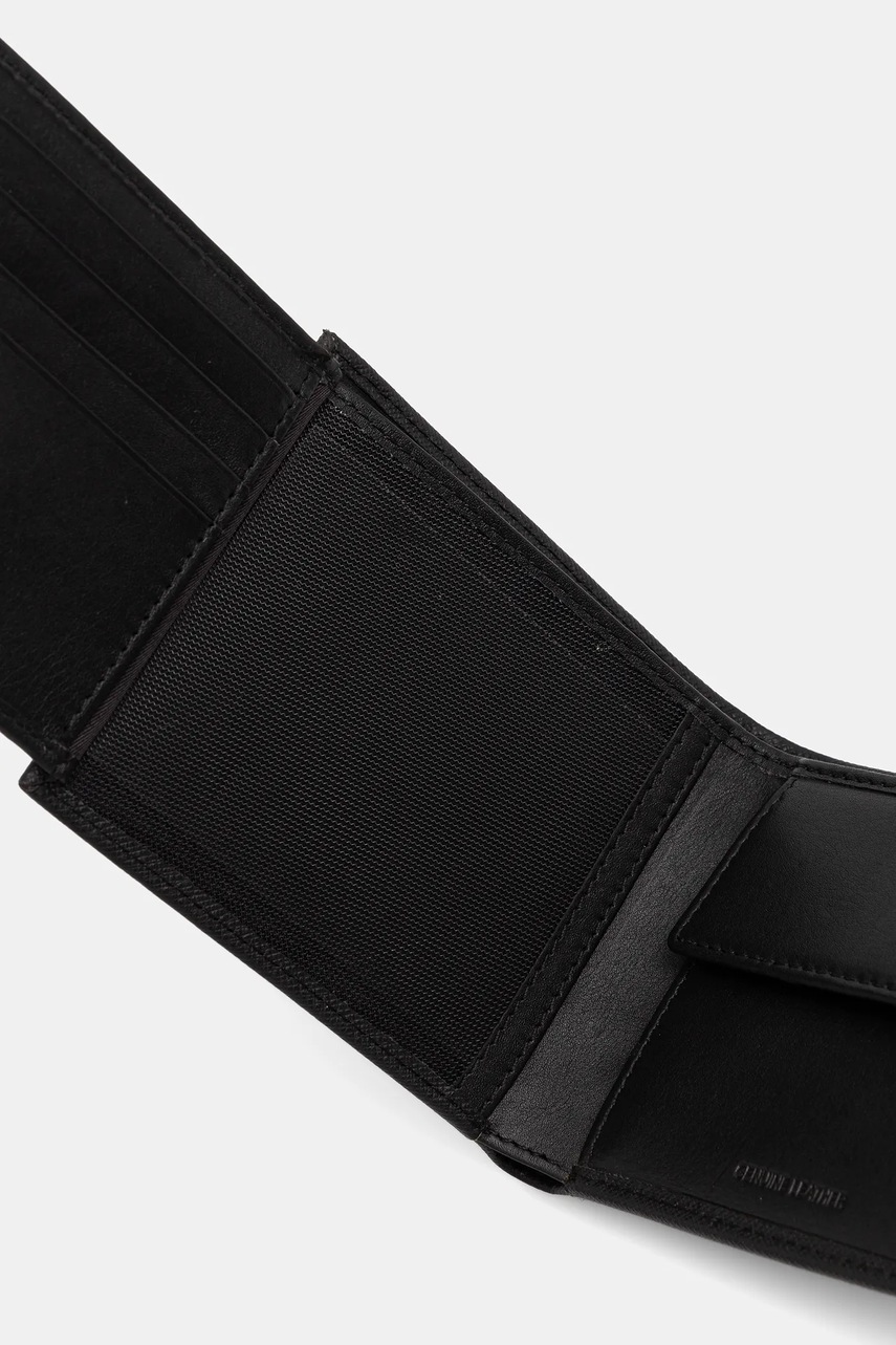 Δερμάτινο πορτοφόλι Blauer ανδρικό, χρώμα: μαύρο, TRIF01 φωτογραφία