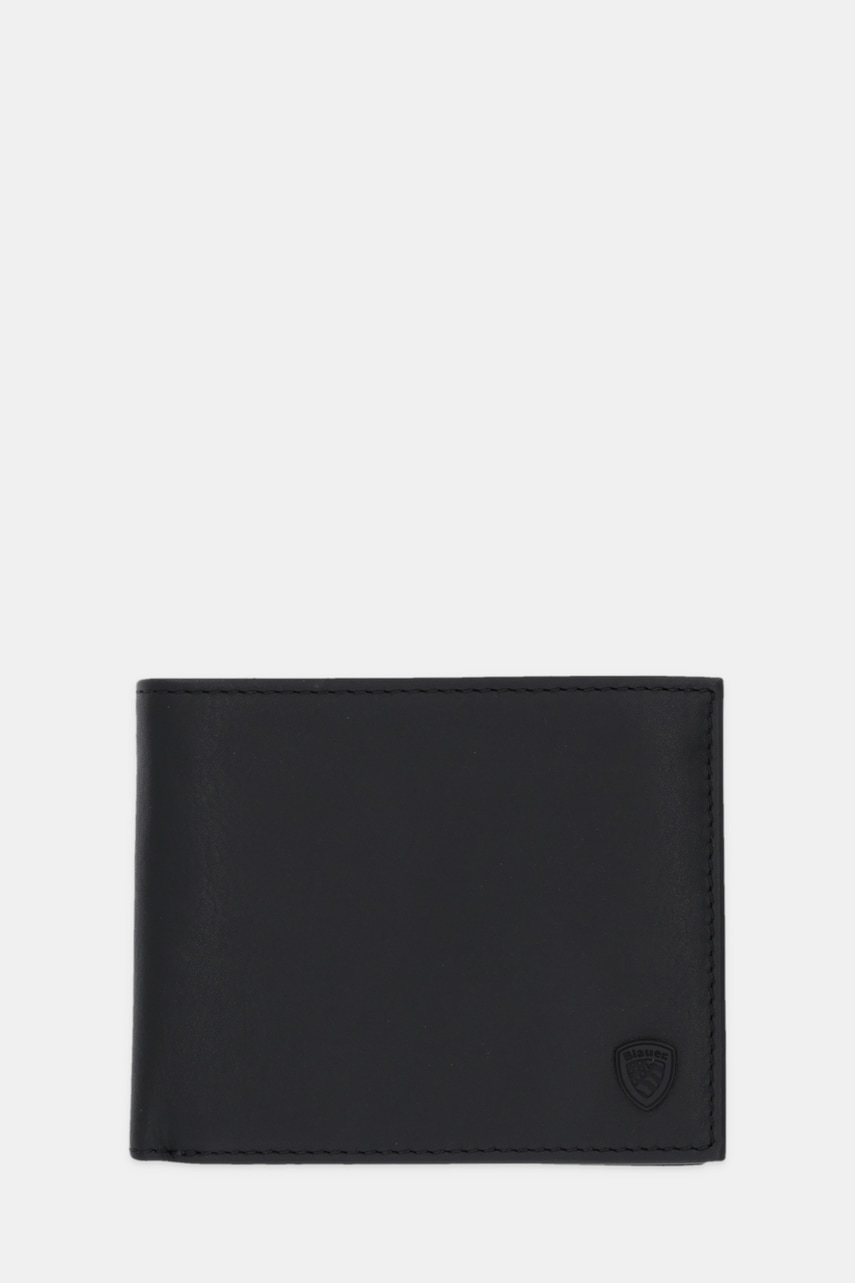 Blauer portofel de piele culoarea negru, TRIF01