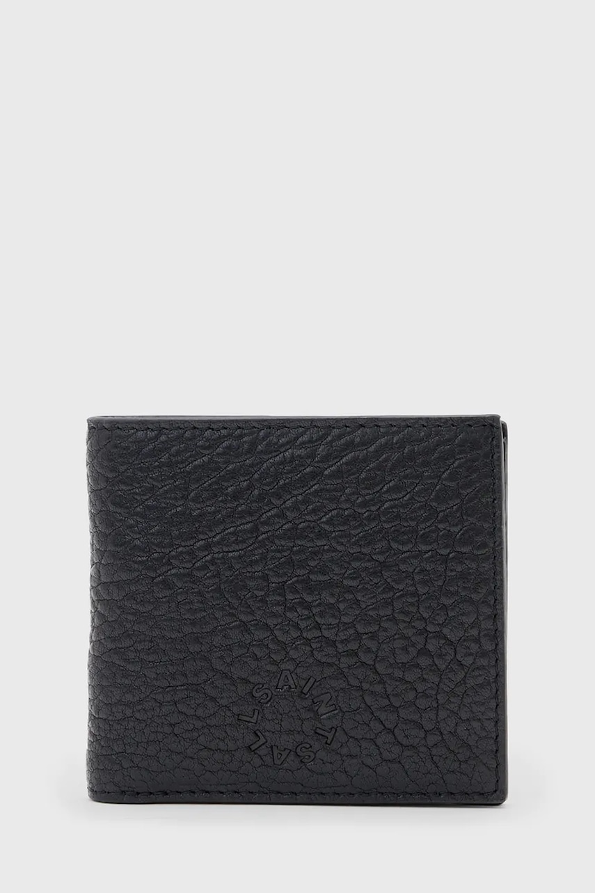 AllSaints portofel de piele ELKKA culoarea negru, M295XB