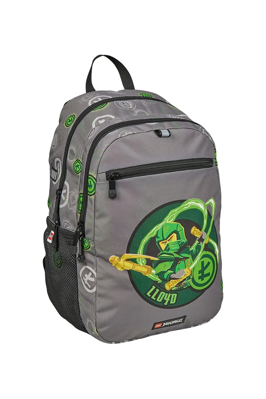 Детский рюкзак Lego NINJAGO цвет серый большой с принтом 20222