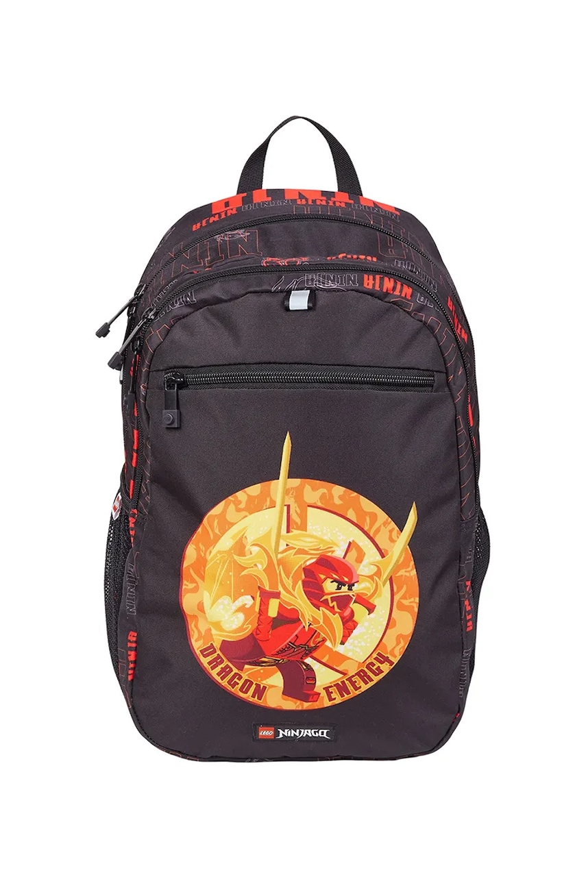 Lego ghiozdan copii NINJAGO culoarea negru, mare, cu imprimeu, 20222