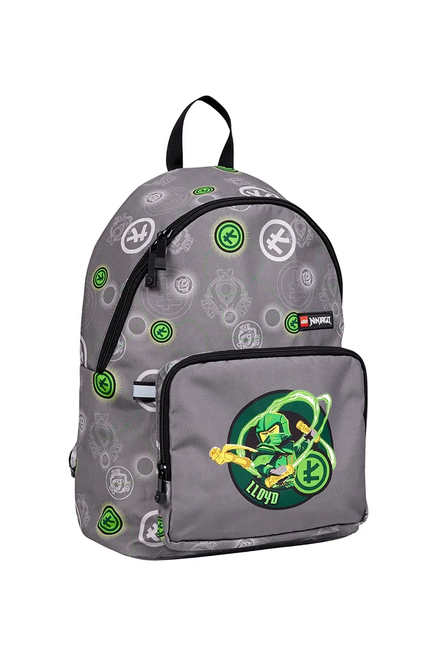 Детский рюкзак Lego NINJAGO цвет серый большой с принтом 20266