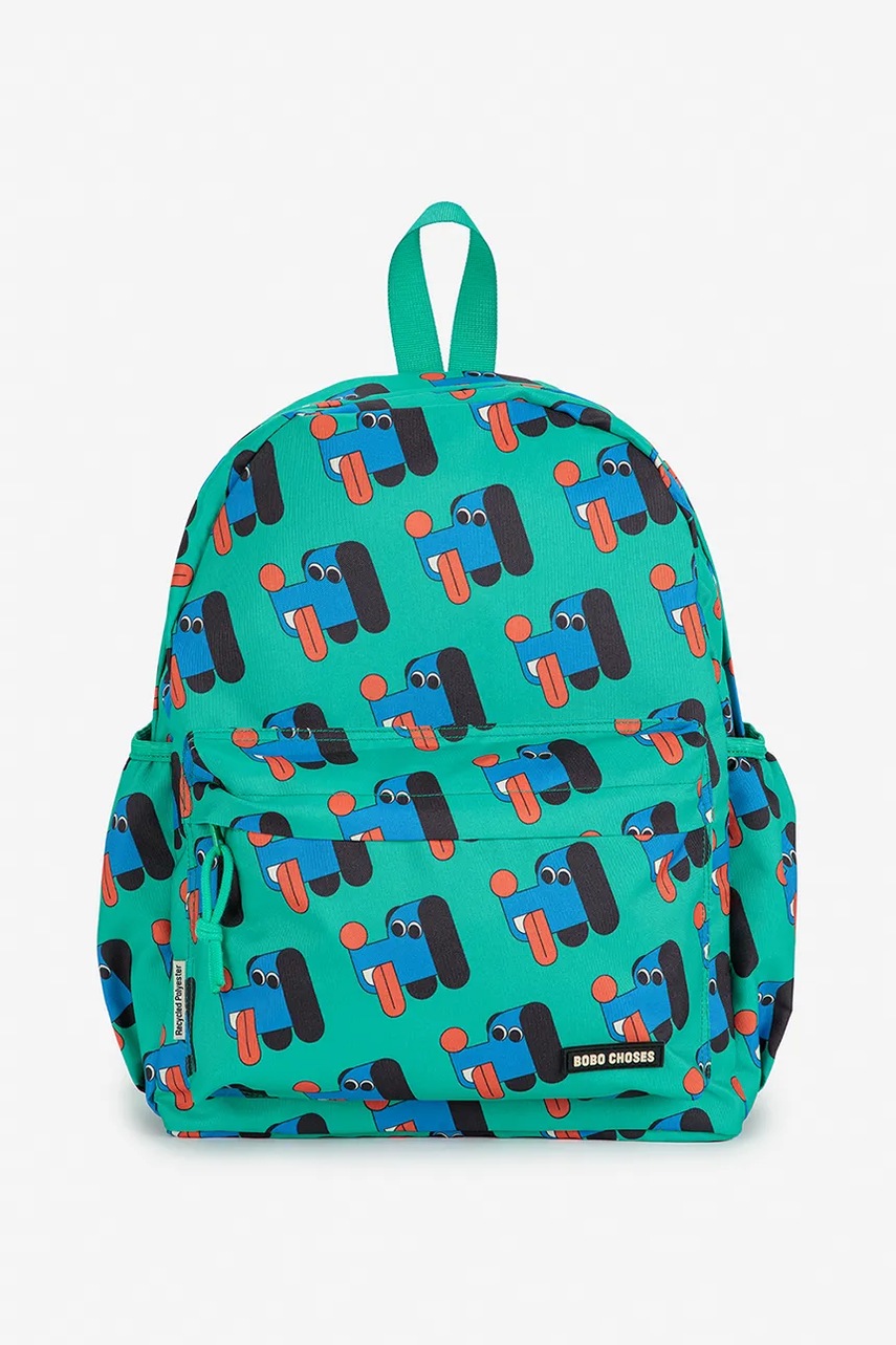 Детский рюкзак Bobo Choses Doggy Mate цвет зелёный большой узор 225AI053