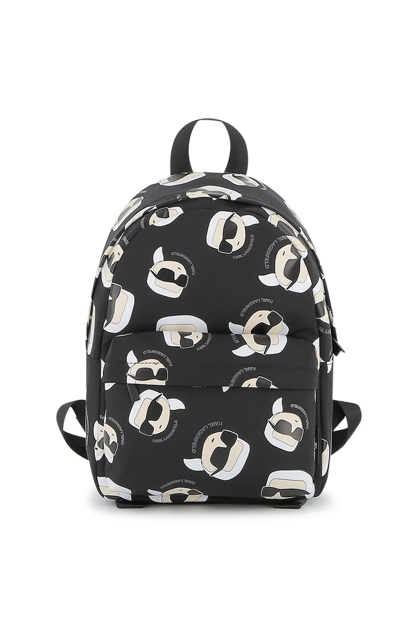 Karl Lagerfeld ghiozdan copii culoarea negru, mic, cu imprimeu, Z31037 Karl Lagerfeld ghiozdan copii culoarea negru, mic, cu imprimeu, Z31037