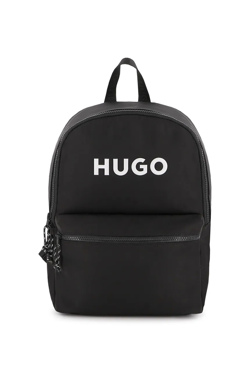 Детский рюкзак HUGO цвет чёрный большой с принтом G00557
