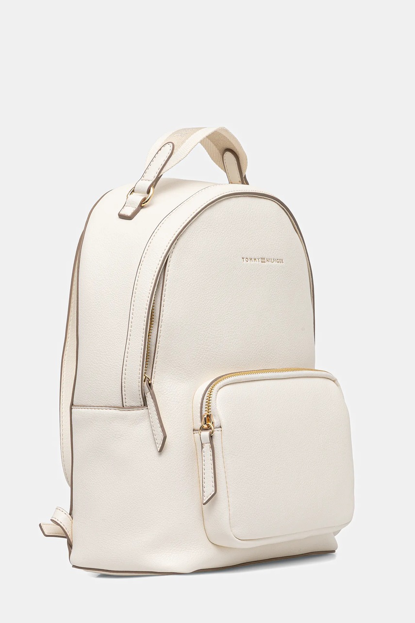 Рюкзак Tommy Hilfiger цвет бежевый маленький однотонная AW0AW17471