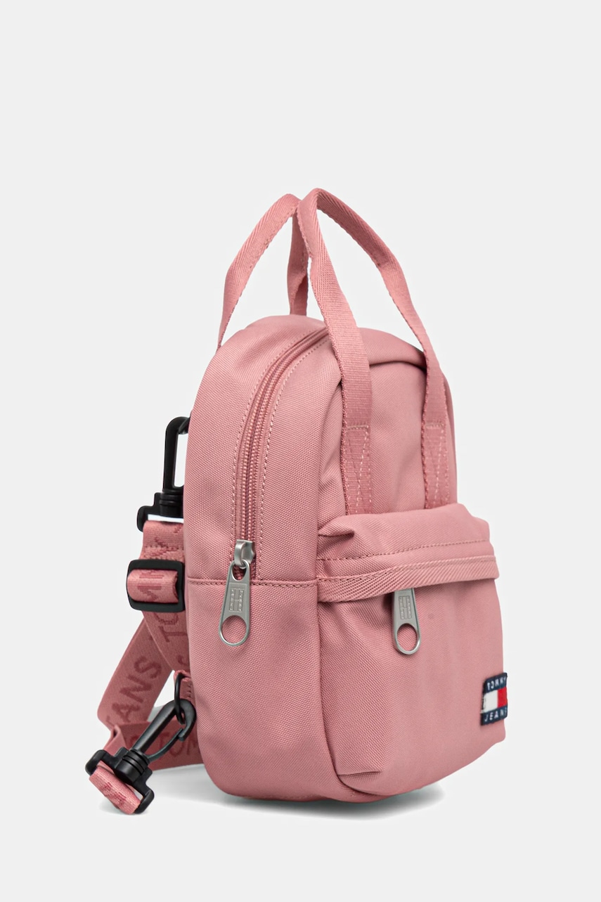 Рюкзак Tommy Jeans цвет оранжевый маленький однотонный AW0AW17577 Рюкзак Tommy Jeans цвет оранжевый маленький однотонный AW0AW17577