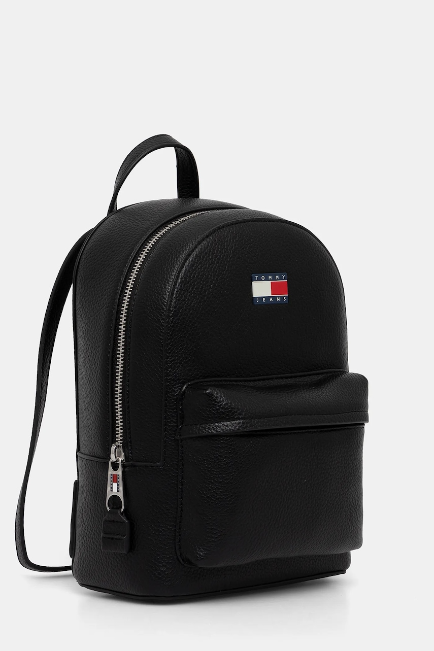 Рюкзак Tommy Jeans цвет чёрный маленький однотонный AW0AW17823 Рюкзак Tommy Jeans цвет чёрный маленький однотонный AW0AW17823