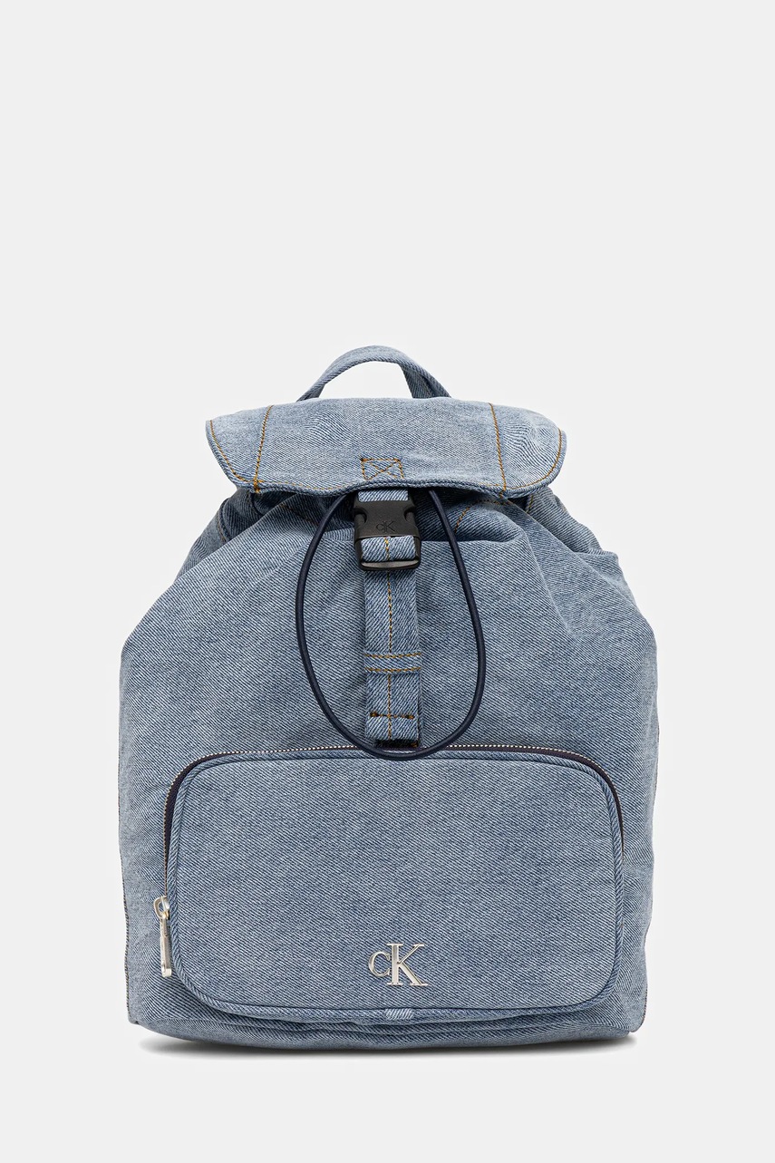 Levně Batoh Calvin Klein dámský, modrá barva, velký, LV04F3216G