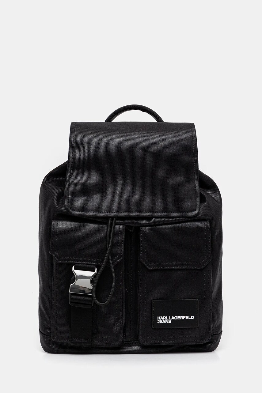 Karl Lagerfeld Jeans rucsac culoarea negru, mare, uni, A3W30223