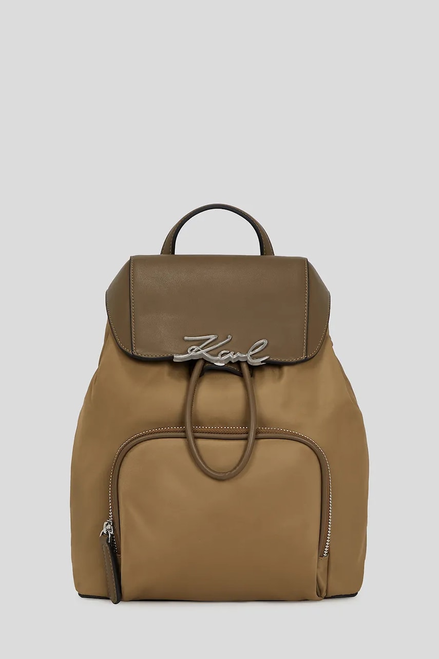 Karl Lagerfeld rucsac culoarea maro, mic, A3W30027