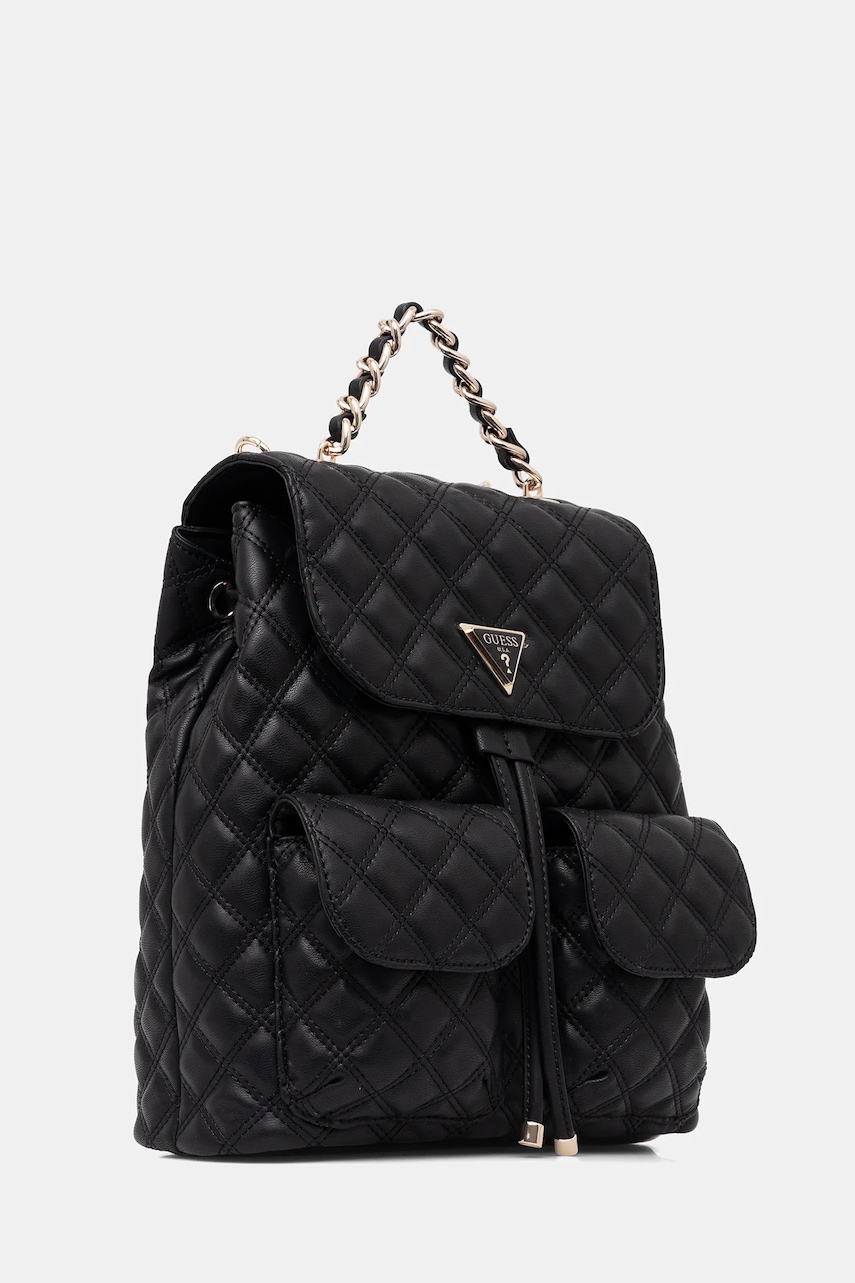 Σακίδιο πλάτης Guess GIULLY χρώμα: μαύρο, HWQG96 73330 φωτογραφία