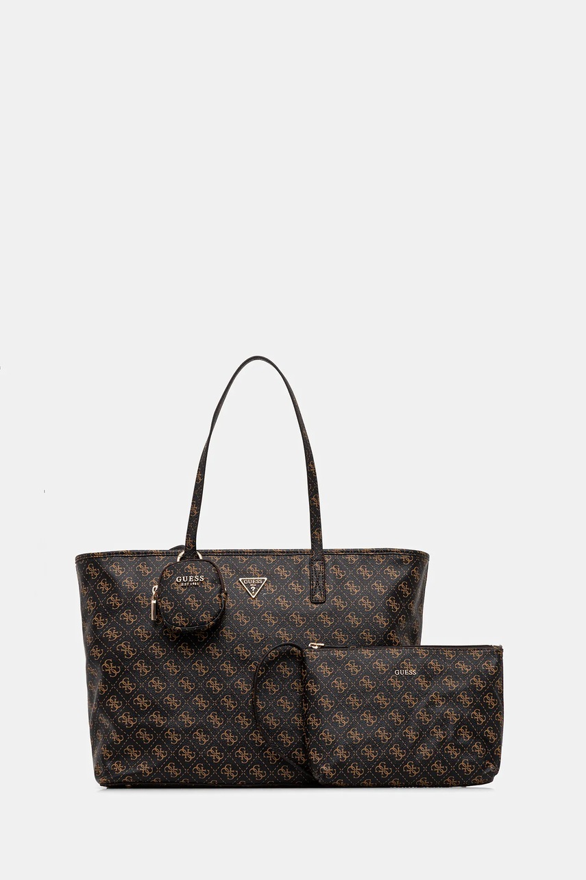 Kabelka Guess POWER PLAY hnědá barva, HWQG71 24240