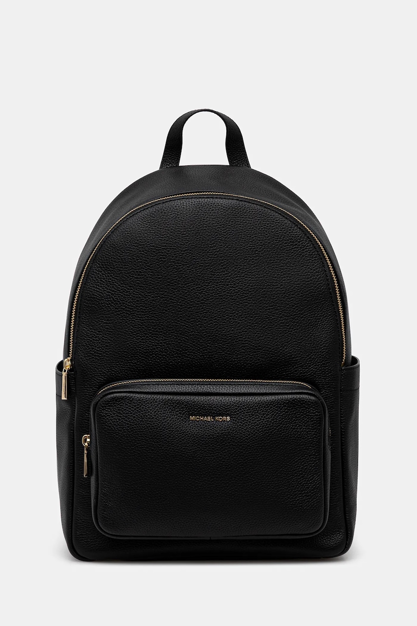 MICHAEL Michael Kors ghiozdan de piele TANNER culoarea negru, mare, uni, 30T5GTNB3L