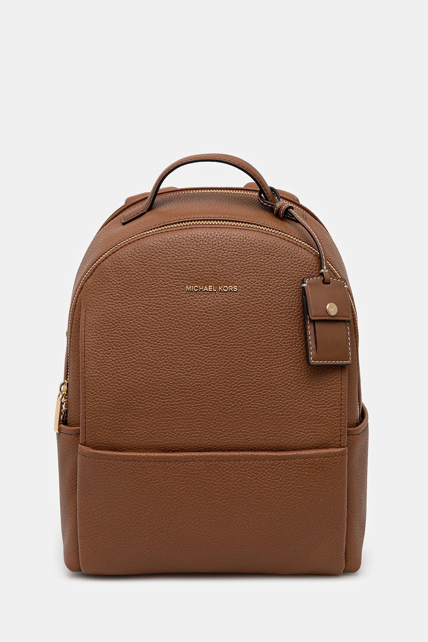 MICHAEL Michael Kors ghiozdan de piele SABLE culoarea maro, mic, uni, 30T5G3XB2L