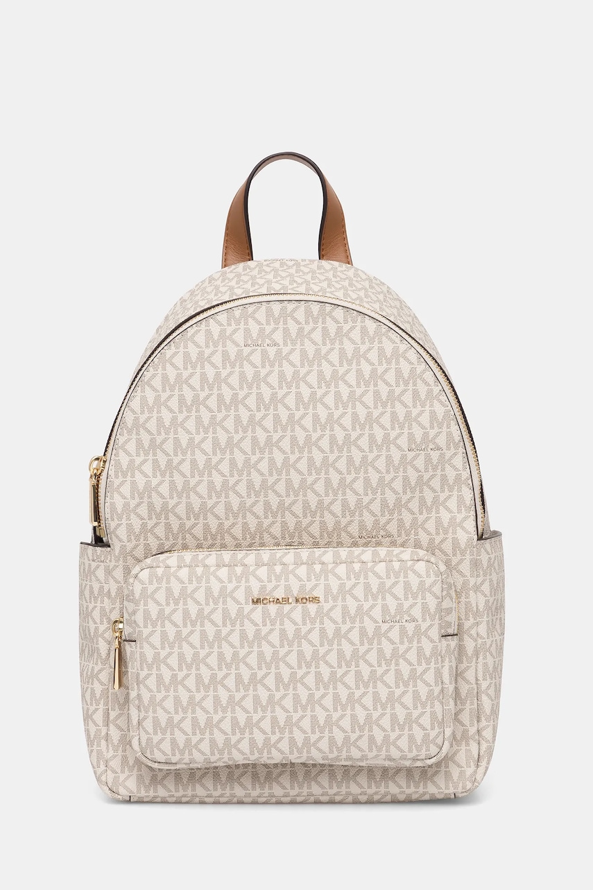 MICHAEL Michael Kors rucsac TANNER culoarea bej, mic, cu imprimeu, 30T5GTNB2B