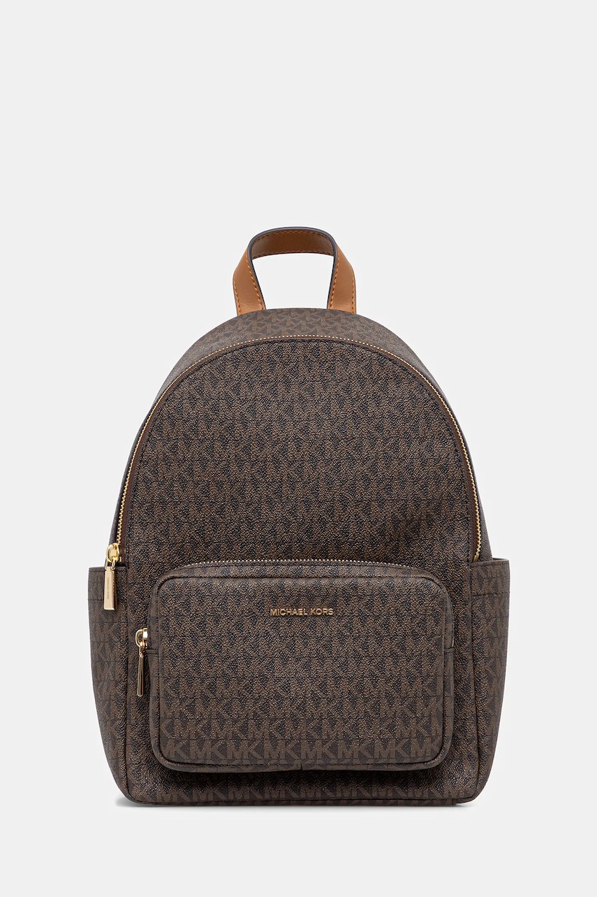 MICHAEL Michael Kors rucsac TANNER culoarea maro, mic, cu imprimeu, 30T5GTNB2B