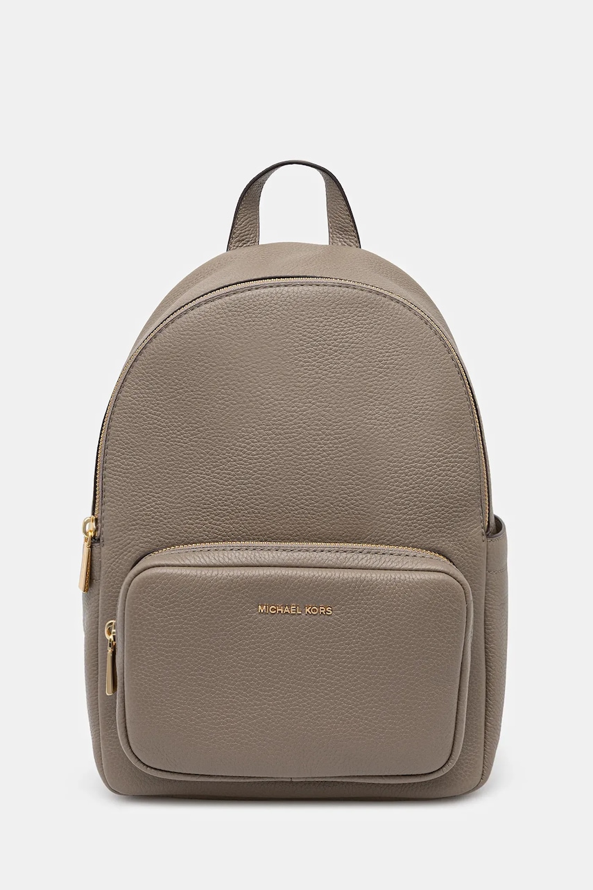 MICHAEL Michael Kors ghiozdan de piele TANNER culoarea bej, mic, uni, 30T5GTNB2L