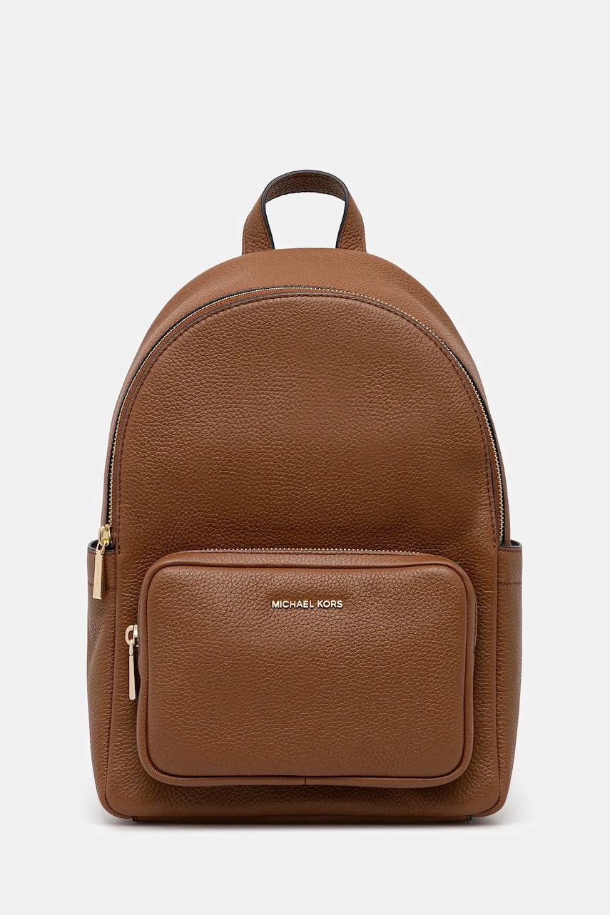 MICHAEL Michael Kors ghiozdan de piele TANNER culoarea maro, mic, uni, 30T5GTNB2L