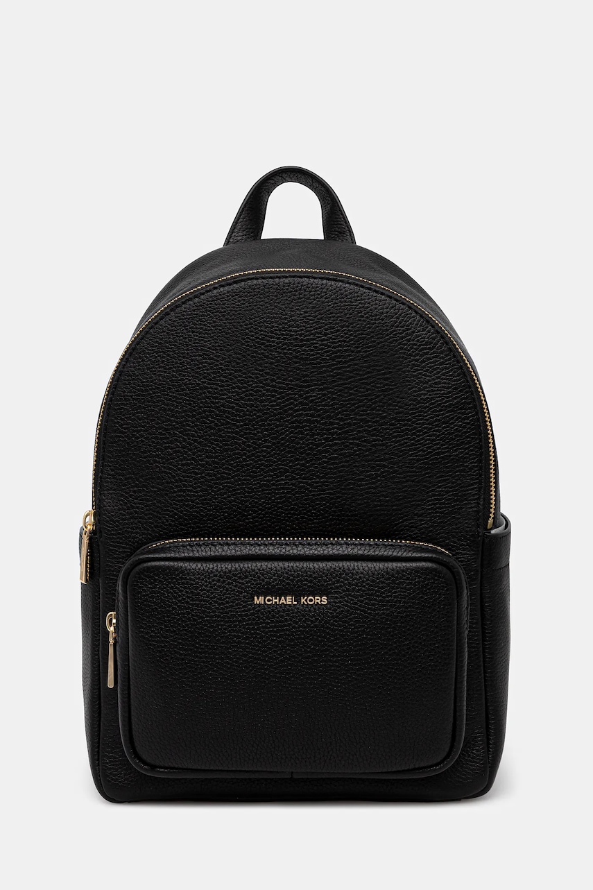 MICHAEL Michael Kors ghiozdan de piele TANNER culoarea negru, mic, uni, 30T5GTNB2L