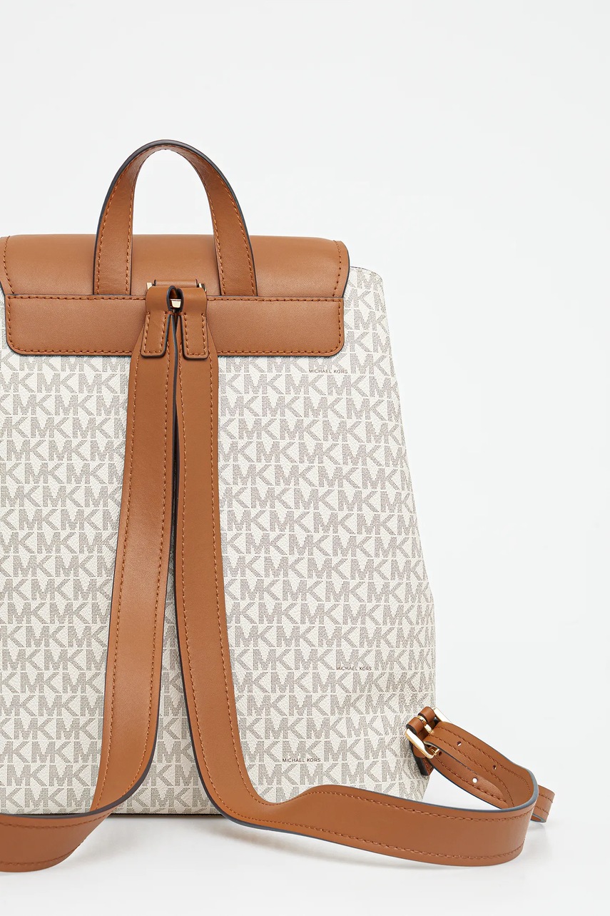 MICHAEL Michael Kors hátizsák QUINN bézs, kis, mintás, 30T5GQNB2B termék 2. képe