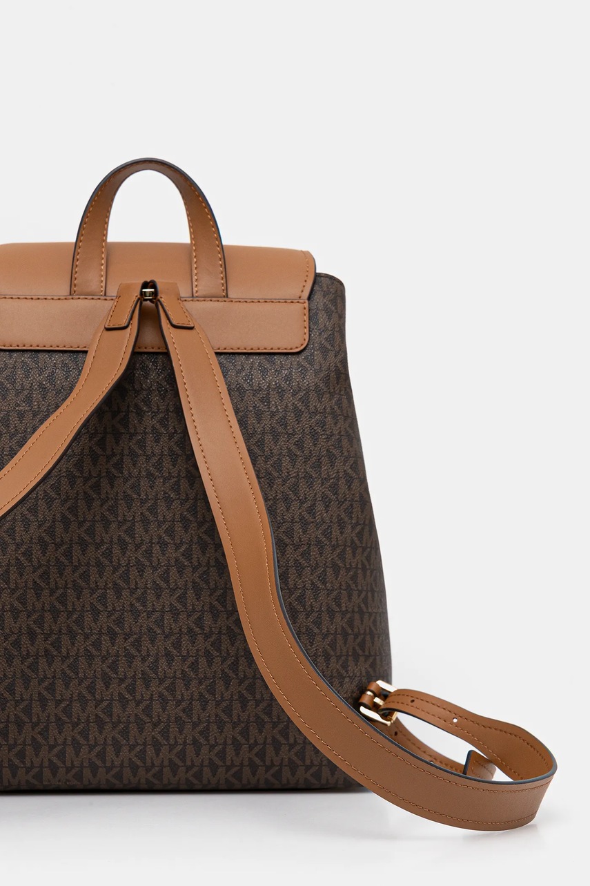 MICHAEL Michael Kors hátizsák QUINN barna, kis, mintás, 30T5GQNB2B termék 2. képe