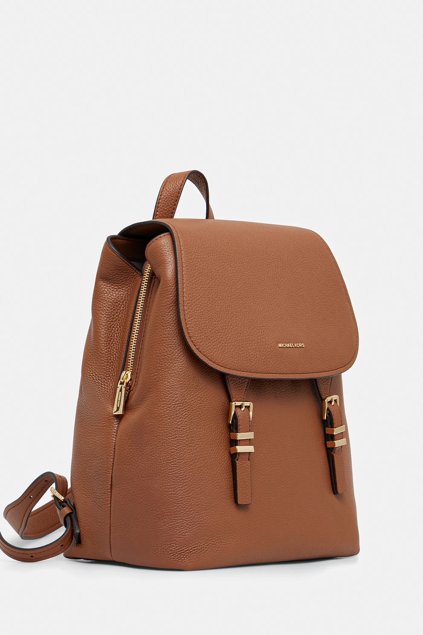 Кожаный рюкзак MICHAEL Michael Kors QUINN цвет коричневый большой однотонная 30T5GQNB2L