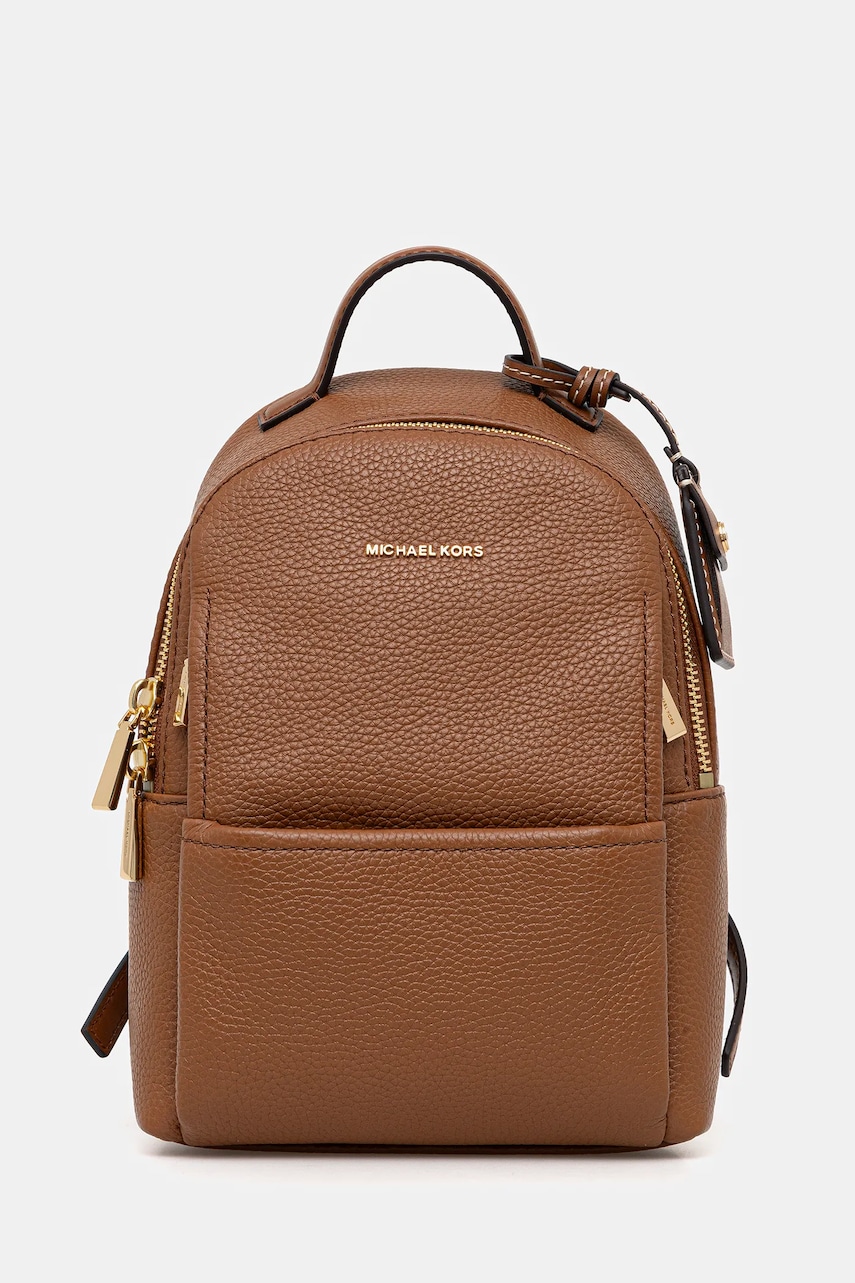 MICHAEL Michael Kors ghiozdan de piele SABLE culoarea maro, mic, uni, 30T5G3XB1L