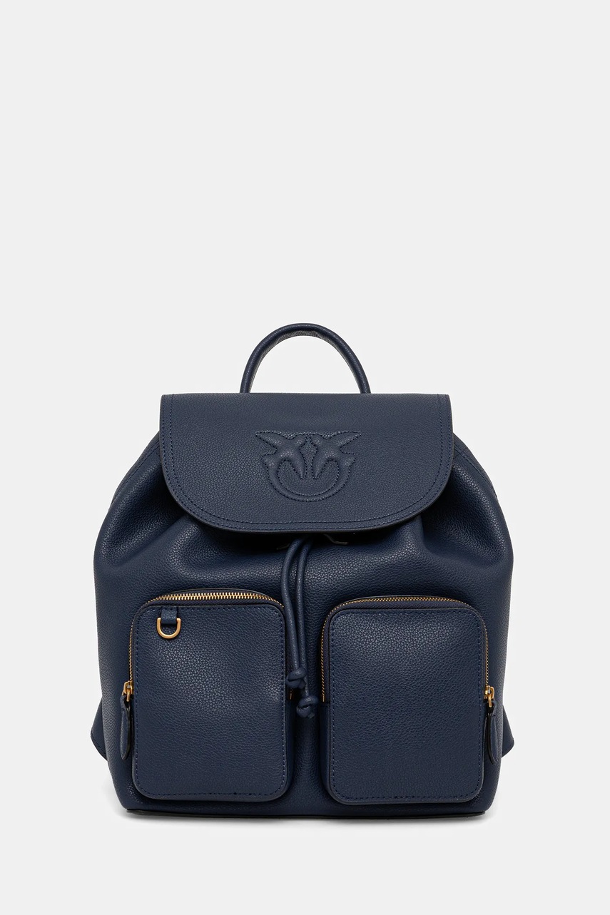 Δερμάτινο σακίδιο Pinko χρώμα: μπλε, 104351 A29Q