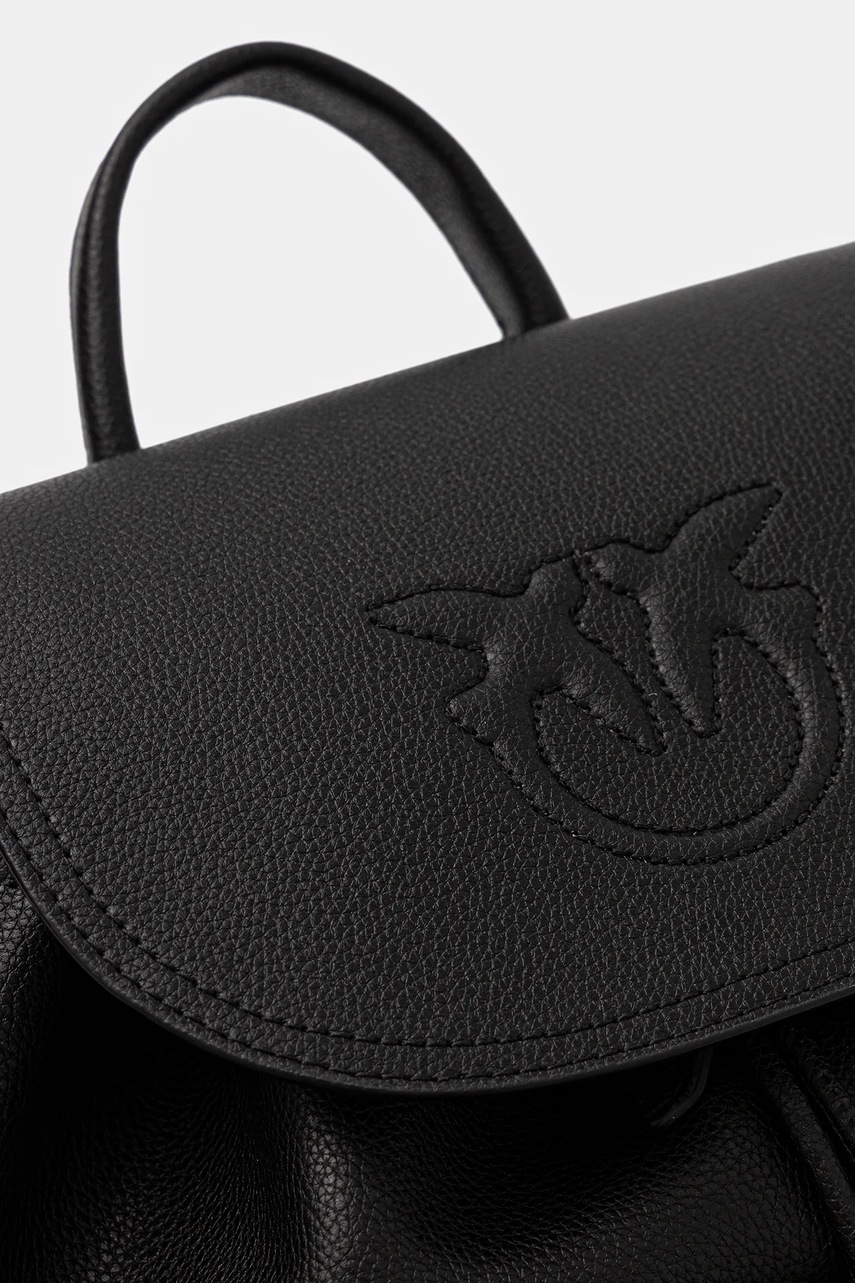 Δερμάτινο σακίδιο Pinko χρώμα: μαύρο, 104351 A29Q φωτογραφία