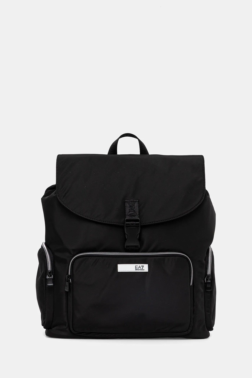 Levně Batoh EA7 Emporio Armani dámský, černá barva, malý, AF18306.7W000740