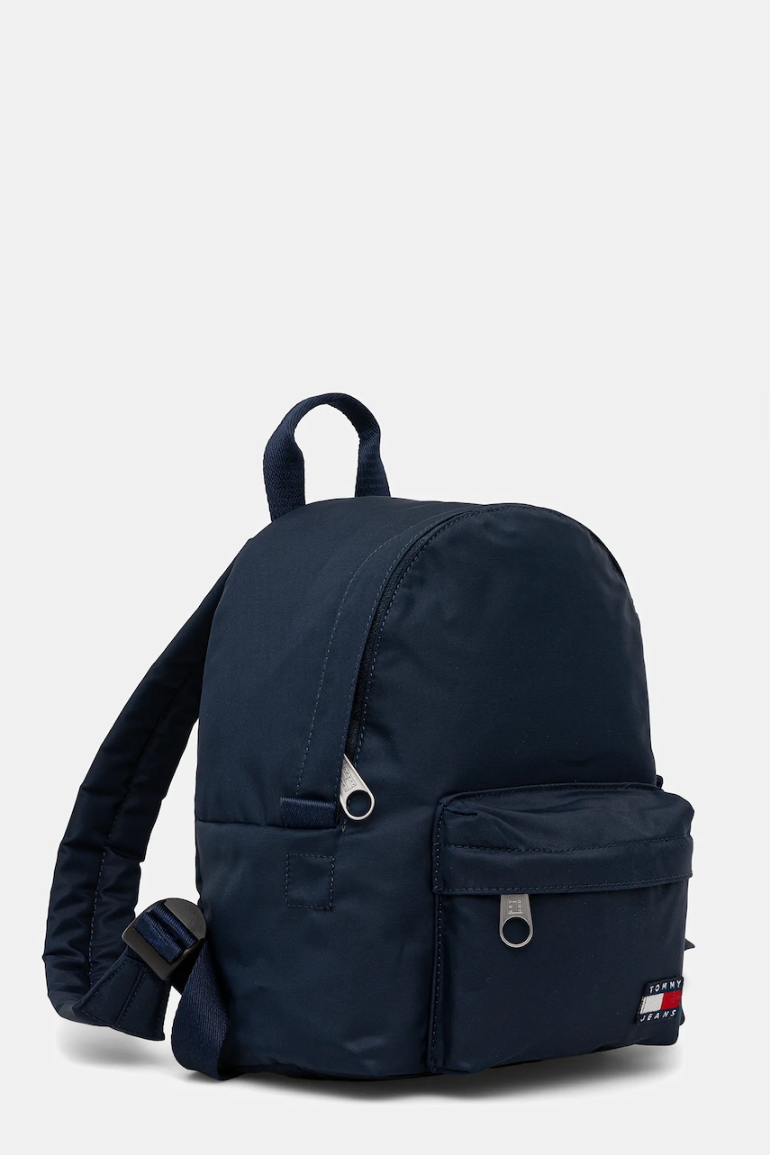 Рюкзак Tommy Jeans цвет синий маленький однотонный AW0AW17892 Рюкзак Tommy Jeans цвет синий маленький однотонный AW0AW17892