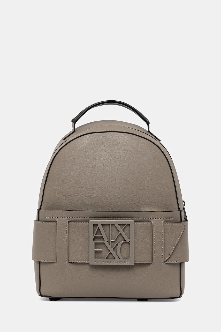 Armani Exchange rucsac culoarea maro, mic, uni, XW001204 AF13672