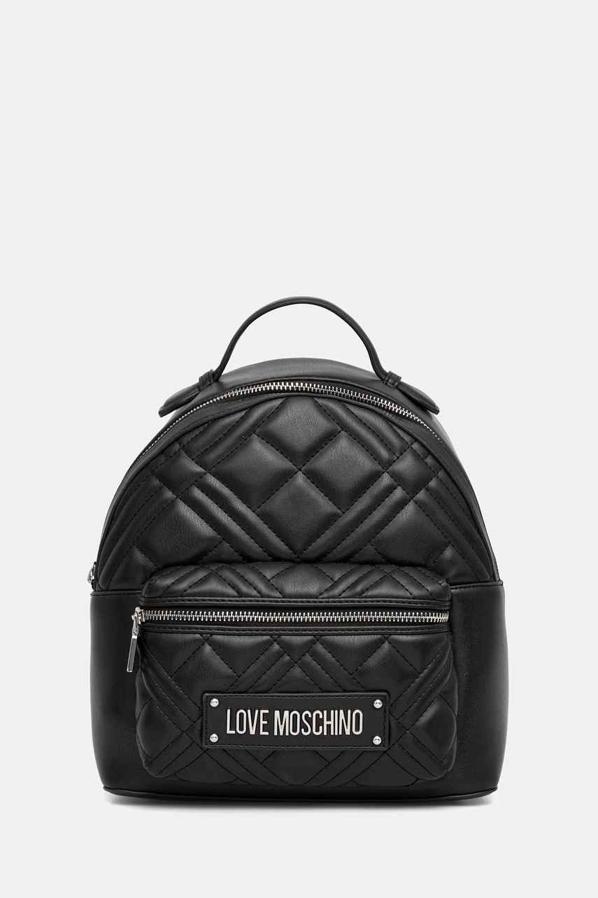 Love Moschino rucsac culoarea negru, mic, uni, JC4148PP1NLA000B